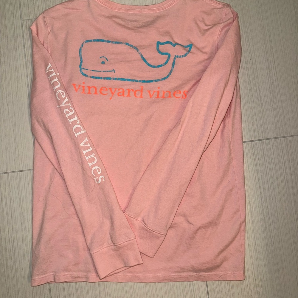 Vineyard Vines Coral Long Sleeve Tee